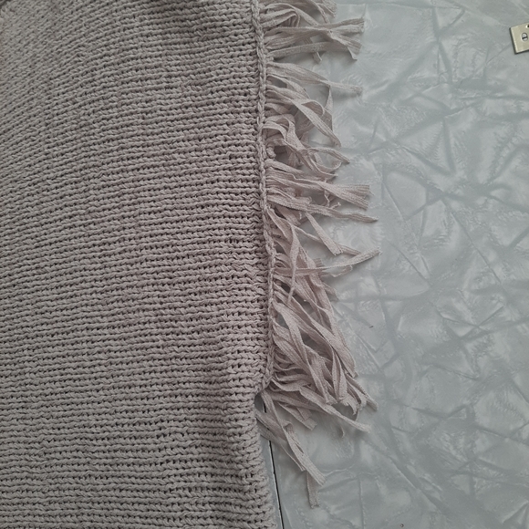 Conrad C Beige  Coastal Cowgirl sleeveless knit top with fringe and details M - Picture 4 of 9